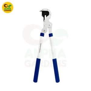 A Spear & Jackson Lopper 8160RS Razorsharp 26" heavy duty anvil lopper with blue and white aluminum handles. It features a PTFE-coated serrated anvil blade for cutting dead or woody branches up to 45mm thick.